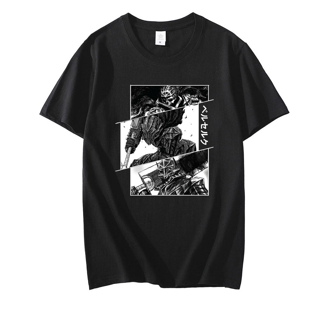 Berserk Guts T Shirt for Men Manga Swordsman