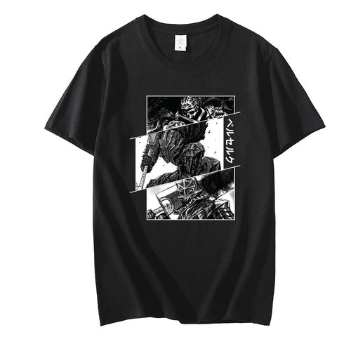 Berserk Guts T Shirt for Men Manga Swordsman