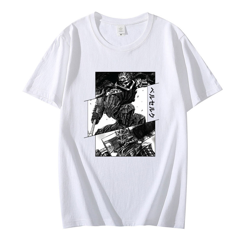 Berserk Guts T Shirt for Men Manga Swordsman