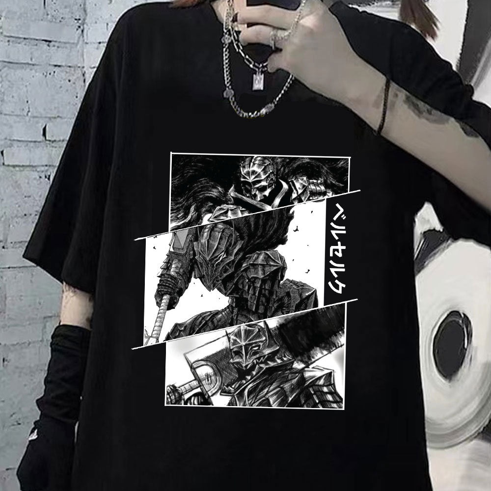 Berserk Guts T Shirt for Men Manga Swordsman